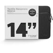 TRUNK 14" MacBook Textile sleeve with pocket Black
