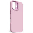 DECODED AntiMicrobial Silicone Backcover for iPhone 16 - Lilac Purple