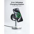 AUKEY MagFusion 3-in-1 Qi2 15W Magnetic Wireless Charger MFI Certified