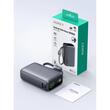AUKEY Swivel Det-Duo 20,000mAh 65W Power Bank with Dual Built-in USB-C Cables, Grey