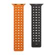 NOA Silicone Strap for Apple Watch Apple Watch Ultra (2023/2022)/10th Gen/9th Gen/8th Gen/7th Gen | Black/Orange
