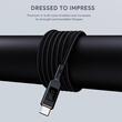 AUKEY 100W Nylon Braided USB C to C Cable with LCD Display 1m