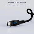 AUKEY 100W Nylon Braided USB C to C Cable with LCD Display 1.8m