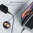 AUKEY 100W Nylon Braided USB C to C Cable with LCD Display 1m