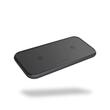 ZENS DUAL ALUMINIUM WIRELESS CHARGER, BLACK