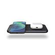 ZENS DUAL ALUMINIUM WIRELESS CHARGER, BLACK