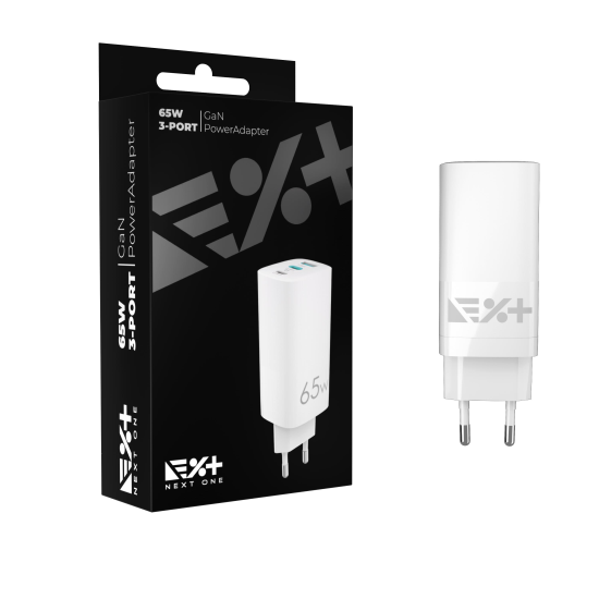 NOA 3-port GaN Power Adapter 65W 