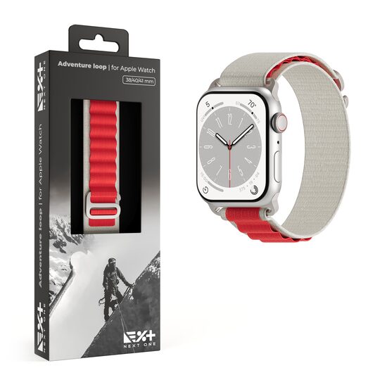 NOA Adventure Loop for Apple Watch 41mm | White/Red
