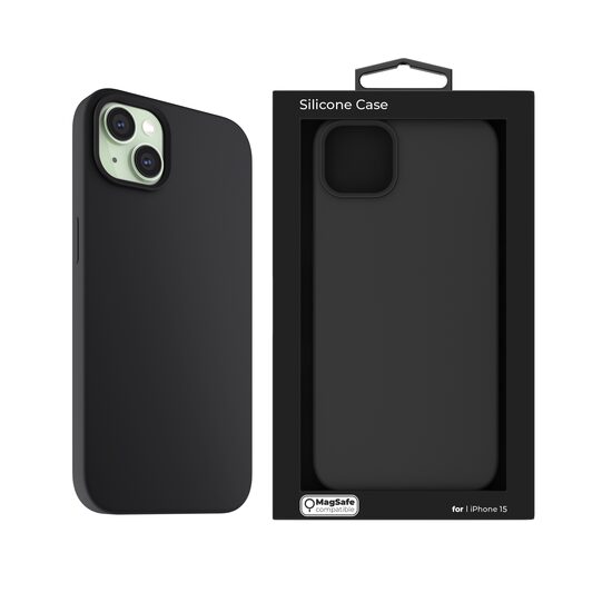 NOA Silicone Case for iPhone 15 | Black