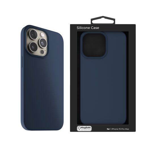 NOA Silicone Case for iPhone 15 Pro Max | Royal Blue