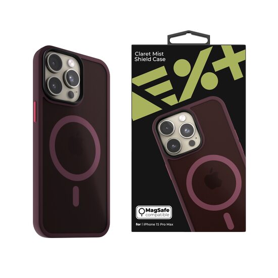 NOA Mist Shield Case for iPhone 15 Pro Max | Claret