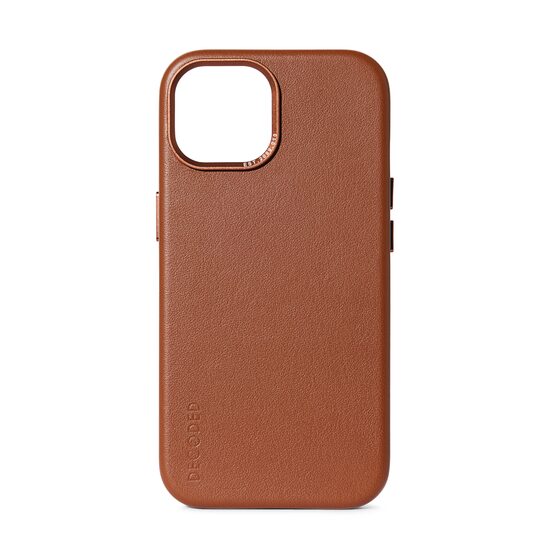 Leather Backcover for iPhone 15 | Tan