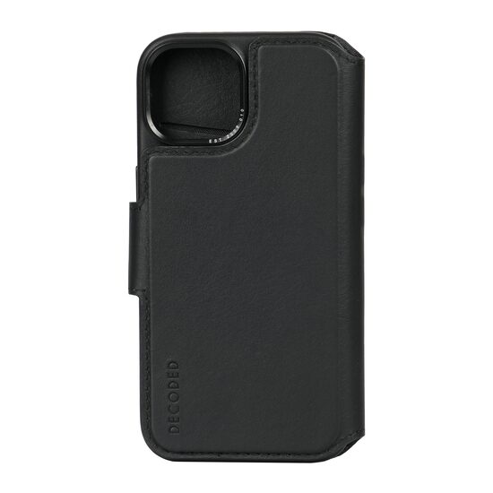 Leather Detachable Wallet for iPhone 15  | Black
