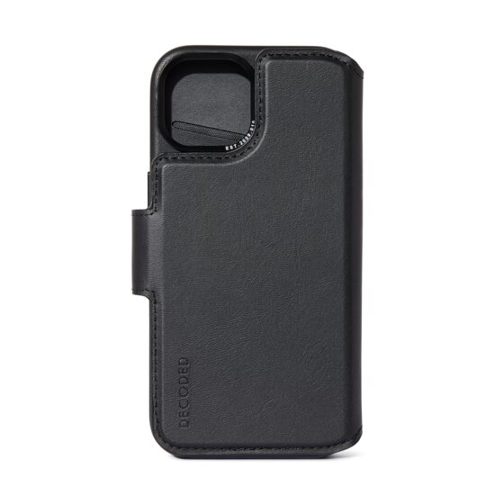 Leather Detachable Wallet for iPhone 15 Plus | Black