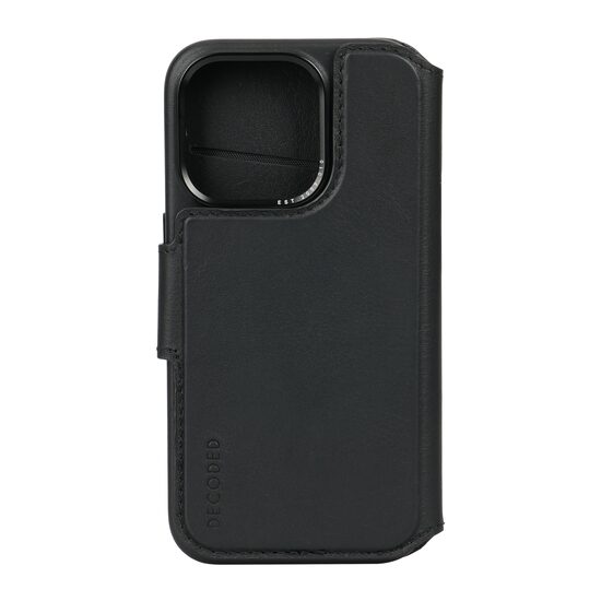Leather Detachable Wallet for iPhone 15 Pro | Black