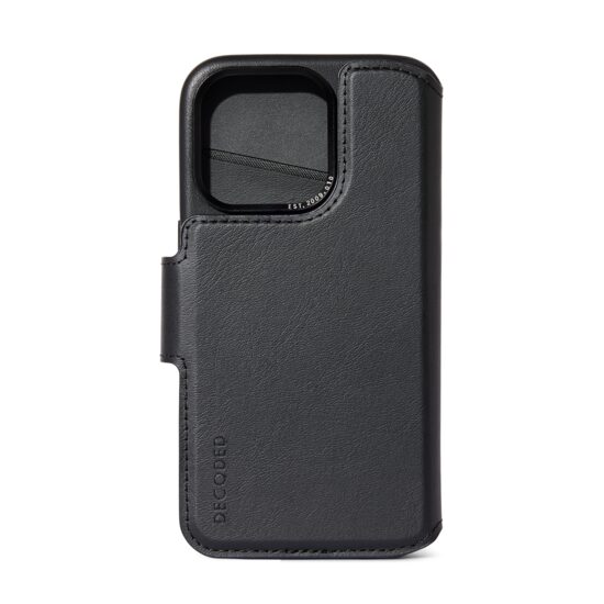 Leather Detachable Wallet for iPhone 15 Pro Max | Black