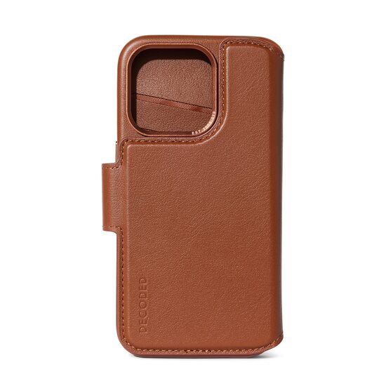 Leather Detachable Wallet for iPhone 15 Pro Max | Tan