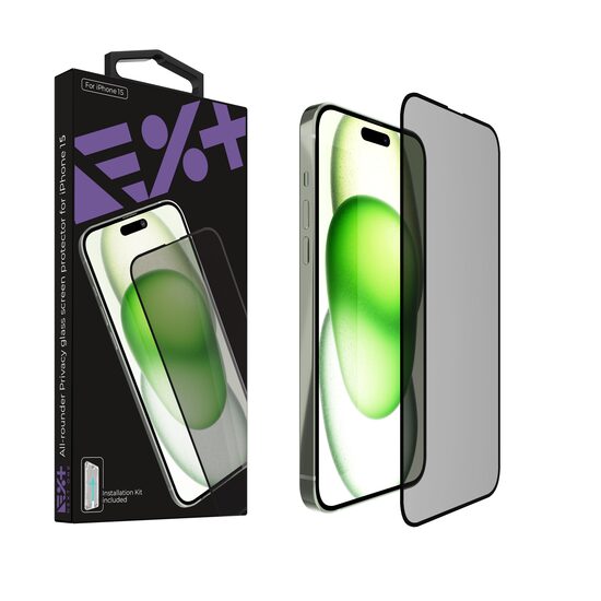 NOA All-rounder Privacy Glass Screen Protector for iPhone 15