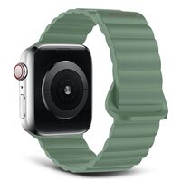 DECODED SILICONE BAND MAGNETIC TRACTION FOR APPLE WATCH 38/40/41 MM | LEAF GREEN