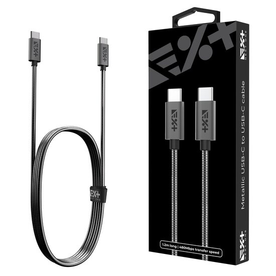 NOA Metallic USB-C to USB-C Cable | Space Gray