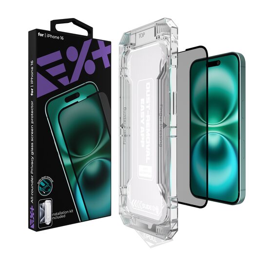 NOA All-rounder Privacy Glass Screen Protector for iPhone 16