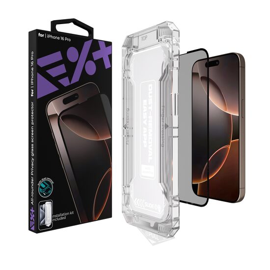 NOA All-rounder Privacy Glass Screen Protector for iPhone 16 Pro