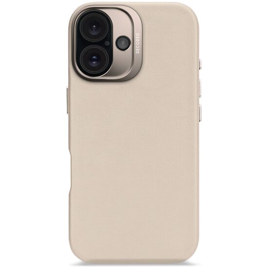 DECODED Leather Backcover for iPhone 16 | Clay Beige