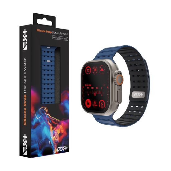 NOA Silicone Strap for Apple Watch Ultra (2023/2022)/10th Gen/9th Gen/8th Gen/7th Gen | Blue