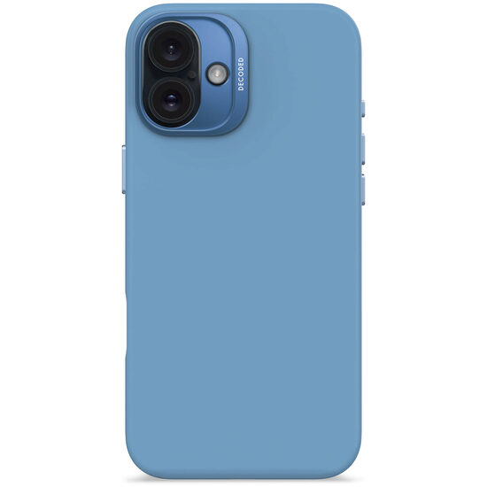 DECODED AntiMicrobial Silicone Backcover for iPhone 16 Plus - Blue