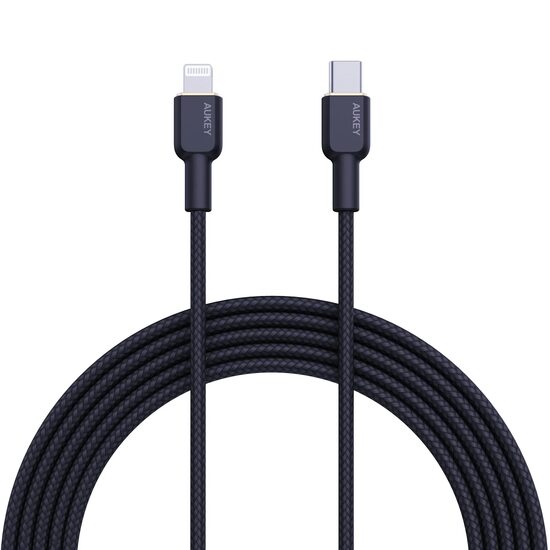 AUKEY Circlet CL Nylon Braided USB-C to Lightning Cable 1m