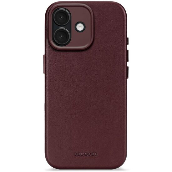 Decoded Leather Backcover For Iphone 17 - Dark Ruby