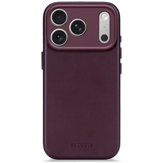 Decoded Leather Backcover For Iphone 17 Pro Max Dark Ruby