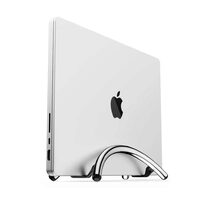 Twelve South BookArc Flex Vertical Laptop Stand, for MacBook & Laptops up to 14”, max 1” thick, Chrome