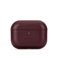 DECODED Leather Case AirPods Pro 3 - Dark Ruby