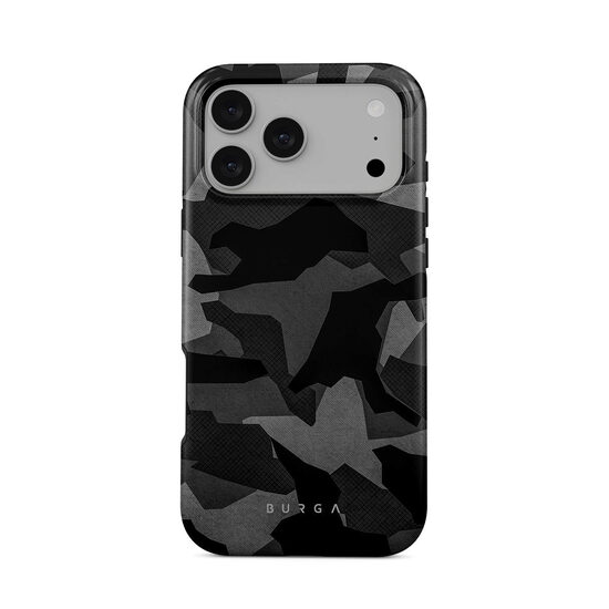 BURGA Night Black Camouflage Tough Magsafe Case For iPhone 17 Pro Max