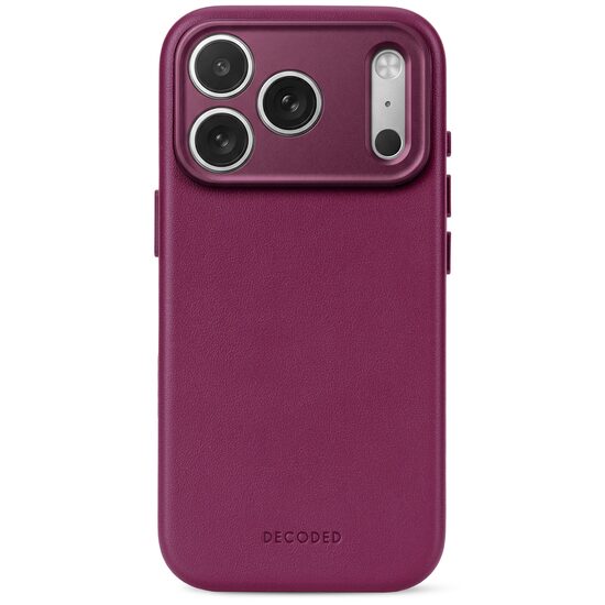 DECODED Leather Backcover for iPhone 18 Pro Max | Aubergine