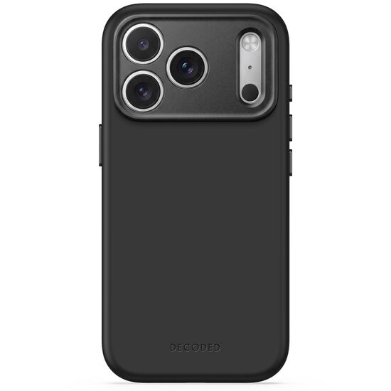 DECODED AntiMicrobial Silicone Backcover for iPhone 18 Pro | Black