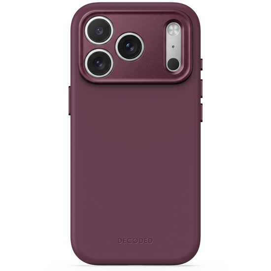 DECODED AntiMicrobial Silicone Backcover for iPhone 18 Pro Max | Plum