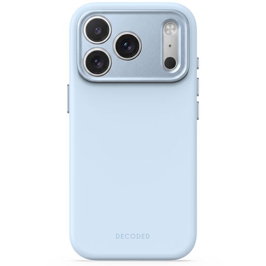 DECODED AntiMicrobial Silicone Backcover for iPhone 18 Pro Max | Light Blue