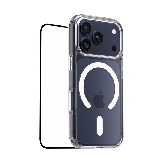 Bundle: NOA Clear Screen Protector and Clear Case for iPhone 17 Pro
