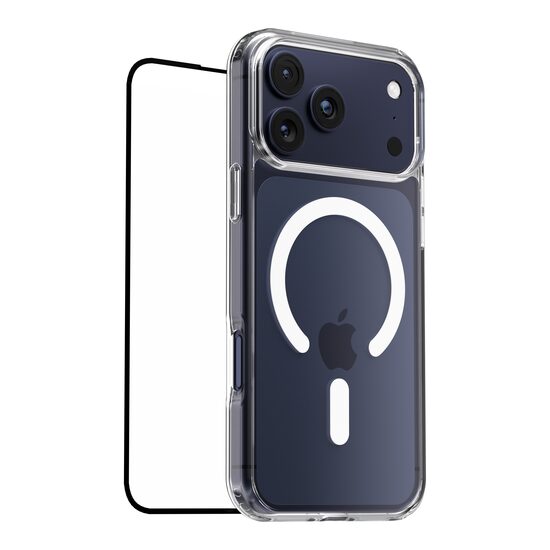 Bundle: NOA Clear Screen Protector and Clear Case for iPhone 17 Pro Max