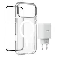 Bundle: NOA Clear Screen Protector and Clear Case for iPhone 18 Pro Max and 30W 1C1A GaN Charger