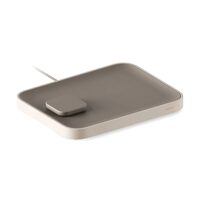 12South Valet Qi2.2 Wireless Charging Organizer Tray | Taupe/Ecru