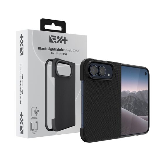 NOA LightFabric Shield MagSafe Compatible Case for iPhone Duo | Black