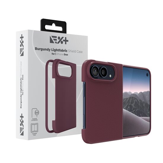 NOA LightFabric Shield MagSafe Compatible Case for iPhone Duo | Burgundy