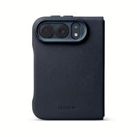 Decoded Leather Back Cover for iPhone Duo - Navy