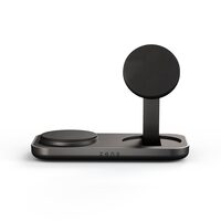 ZENS Duo Charger Pro 2 Qi2.2 2-in-1 Wireless Charger, Black