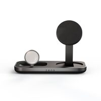ZENS Fold Charger Pro 3 Qi2.2 3-in-1 Foldable Wireless Charger, Black